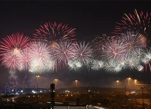 眉县焰火晚会